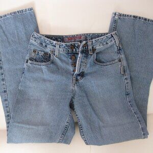 Vinate 90s Button Fly Denim Mid-rise Silver Jeans